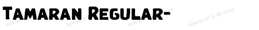 Tamaran Regular字体转换 Tamaran Regular字体转换
